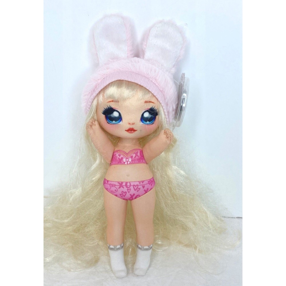 Na Na Na Surprise Doll MGA Entertainment Blonde Hair W/Pink Bunny Hat no shoes